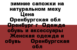 зимние сапожки на натуральном меху › Цена ­ 1 800 - Оренбургская обл., Оренбург г. Одежда, обувь и аксессуары » Женская одежда и обувь   . Оренбургская обл.